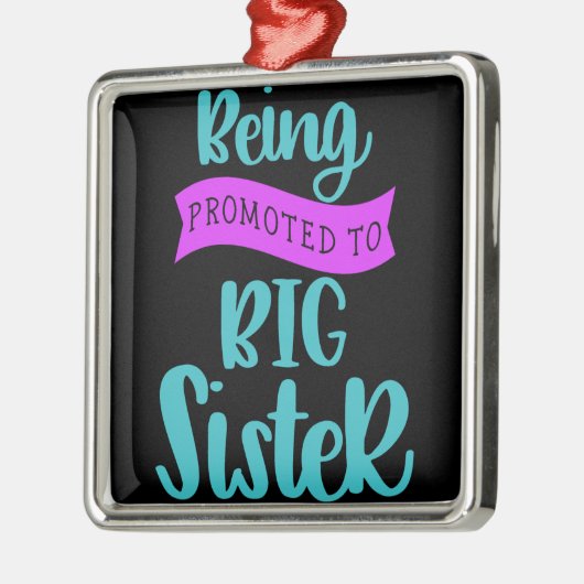 Bevordering tot grote zuster metalen ornament (Links)