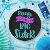 Bevordering tot grote zuster papieren bordje (Feest)