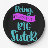 Bevordering tot grote zuster papieren bordje (Voorkant)