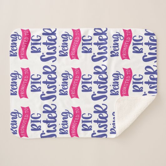 Bevordering tot grote zuster sherpa deken (Voorkant (horizontaal))