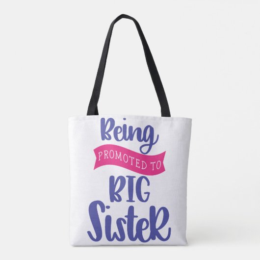 Bevordering tot grote zuster tote bag (Achterkant)