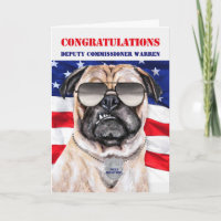 Bevordering van de politie van Funny Pug Dog