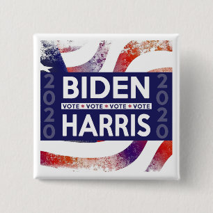 Bevordering van de STEMMING Biden Harris 2020 Vierkante Button 5,1 Cm