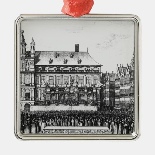Bevordering van de vrede metalen ornament (Voorkant)