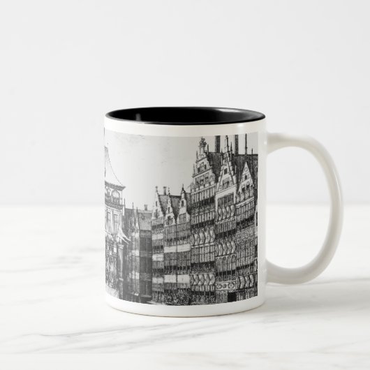 Bevordering van de vrede tweekleurige koffiemok (Rechts)