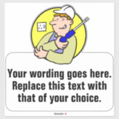 Bevordering van elektrische reparaties met elektri sticker (Vel)