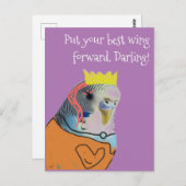 Bevordering van fancy parkieten briefkaart (Voorkant / Achterkant)