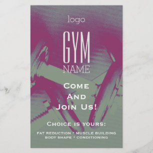 Bevordering van gym flyer