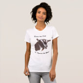 Bevordering van het Goat-Toggenburg-Goat-portret T-shirt (Voorkant volledig)