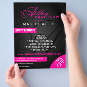 Bevordering van het Haar- en Makeup-armmonogram Flyer (Hand)