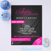 Bevordering van het Haar- en Makeup-armmonogram Flyer (Enkel)