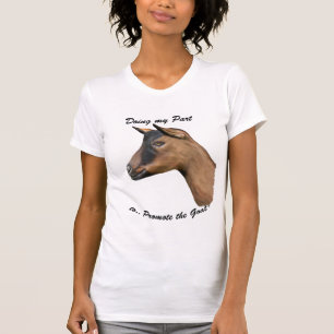 Bevordering van het portret Goat - Oberhasli Goat T-shirt