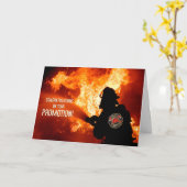 Bevordering van het vice-brandweerkorpschef van de kaart (Gele Bloem)