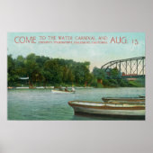 Bevordering van het watercarnaval en het vuurwapen poster (Voorkant)