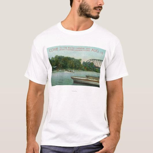 Bevordering van het watercarnaval en het vuurwapen t-shirt (Voorkant)