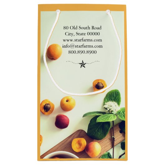 Bevordering van moderne biologische boerenkruiden klein cadeauzakje (Achterkant)