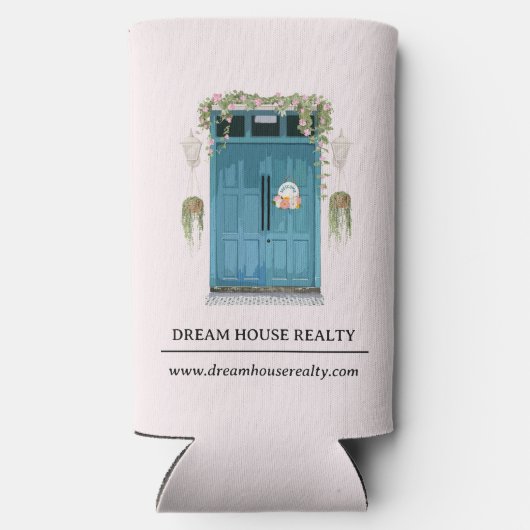 Bevordering van onroerend goed seltzer blikjeskoeler (Achterkant)