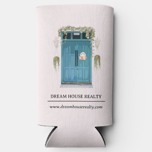 Bevordering van onroerend goed seltzer blikjeskoeler (Voorkant)