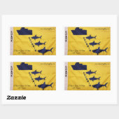 Bevordering van veiligheidsbewustzijn rechthoekige sticker (Vel)