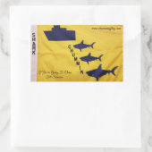 Bevordering van veiligheidsbewustzijn rechthoekige sticker (Tas)