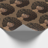 Bevordering van zwarte vrouwen, bruin cadeaupapier (Hoek)