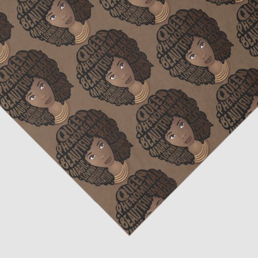 Bevordering van zwarte vrouwen, bruin tissuepapier (Detail)