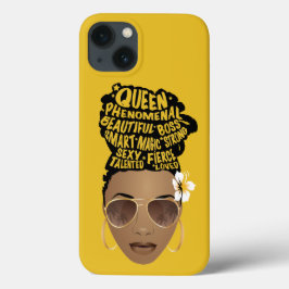 Bevordering van zwarte vrouwen, Natural Hair Bun,  Case-Mate iPhone Case