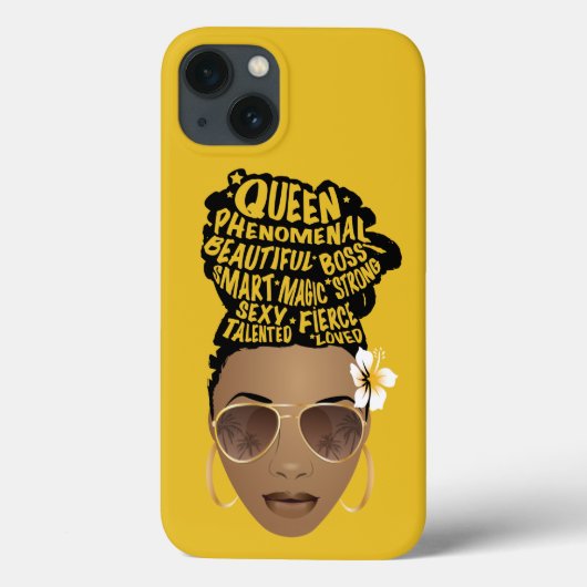 Bevordering van zwarte vrouwen, Natural Hair Bun, Case-Mate iPhone Case (Achterkant)