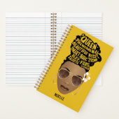 Bevordering van zwarte vrouwen, Natural Hair Bun,  Notitieboek (Binnen)