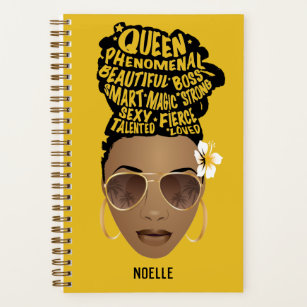 Bevordering van zwarte vrouwen, Natural Hair Bun,  Notitieboek