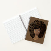 Bevordering van zwarte vrouwen, natuurlijk haar, b notitieboek (Binnen)