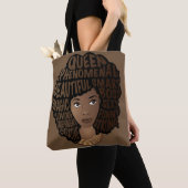 Bevordering van zwarte vrouwen, natuurlijk haar, b tote bag (Dichtbij)