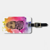 Bevordering van zwarte vrouwen, natuurlijk haar, W Bagagelabel (Voorkant horizontaal)