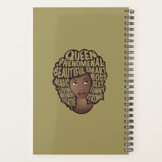 Bevordering van zwarte vrouwen, Olijfgroen Planner (Achterkant)