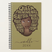 Bevordering van zwarte vrouwen, Olijfgroen Planner (Voorkant)