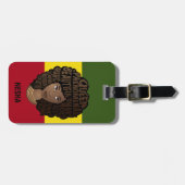 Bevordering van zwarte vrouwen, rode gele groene s bagagelabel (Voorkant horizontaal)