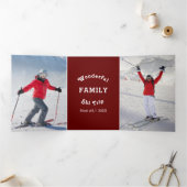 Bevorderingsgezinshereniging Ski Vacation Advert. Drieluik Programma (Binnen)