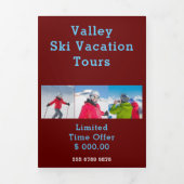 Bevorderingsgezinshereniging Ski Vacation Advert. Drieluik Programma (Cover)