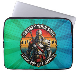 Bevredig Uw Ziel Handel voor Zelfgroei Ridder Laptop Sleeve