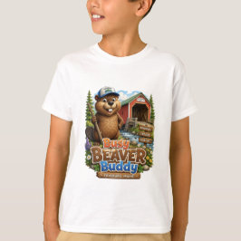 Bevriendelijke bever T-shirt voor kinderen uit Fry
