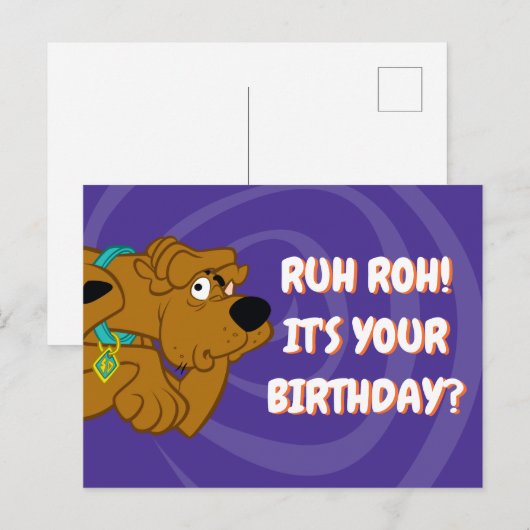 Bevriesde Scooby-Doo Briefkaart (Voorkant / Achterkant)