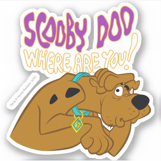 Bevriesde Scooby-Doo Sticker (Voorkant)