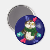 Bevriesde uil magneet (Voorkant / Achterkant)
