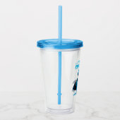 Bevriezen Criminelen - Dark Penguin Acryl Drinkbeker (Rechts)