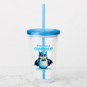 Bevriezen Criminelen - Dark Penguin Acryl Drinkbeker (Voorkant)