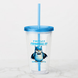 Bevriezen Criminelen - Dark Penguin Acryl Drinkbeker