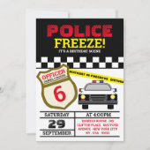 Bevriezen! Verjaardagsfeest van de politieagent Kaart (Voorkant)