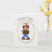 Bevriezing Canadese Funny Canada Day Kaart (Gele Bloem)