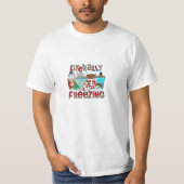 Bevriezing Kerstluipaard T-shirt (Voorkant)