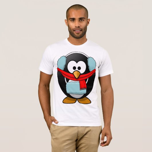 Bevriezing Penguin Mannen T-shirt (Voorkant volledig)